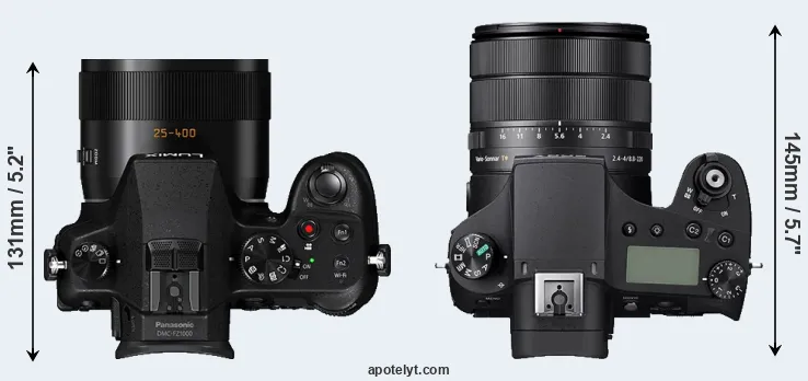 Compare FZ1000 versus RX10 IV top