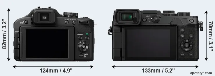 Comparison FZ150 or GX8 rear