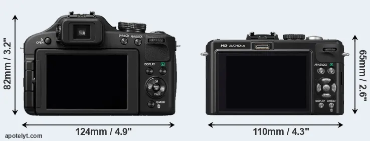 Comparison FZ150 or LX5 rear