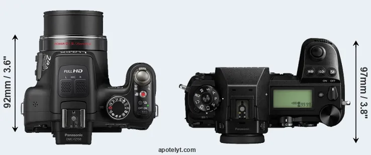 Compare FZ150 versus S1 top