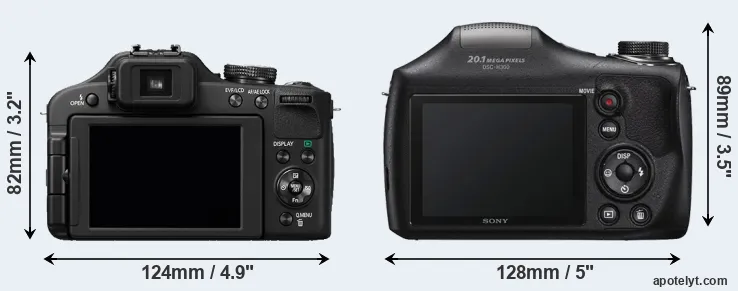 Comparison FZ150 or H300 rear