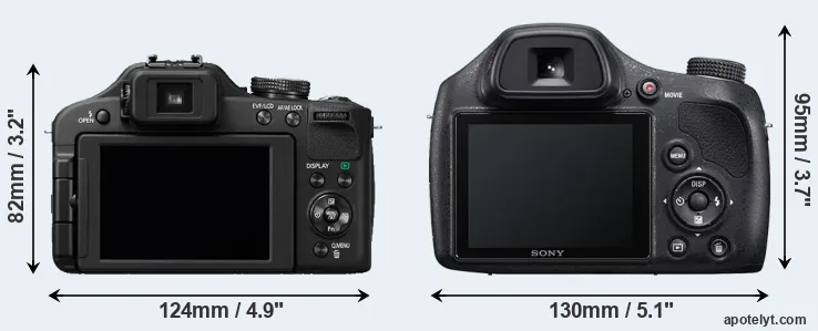 Comparison FZ150 or H400 rear
