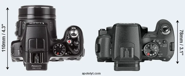 Compare FZ200 versus L10 top