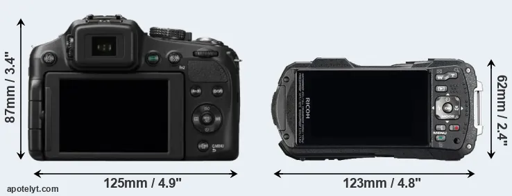 Comparison FZ200 or WG-60 rear