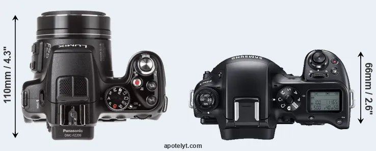 Compare FZ200 versus NX1 top