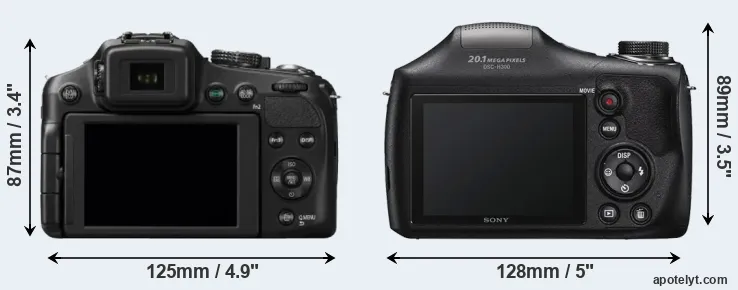 Comparison FZ200 or H300 rear