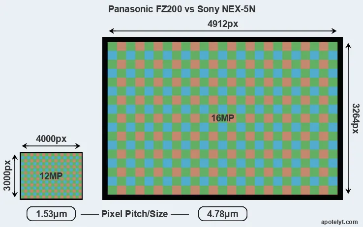 FZ200 versus NEX-5N MP