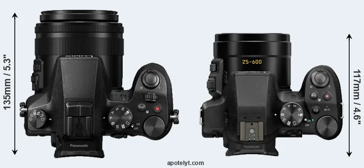 Compare FZ2000 versus FZ330 top