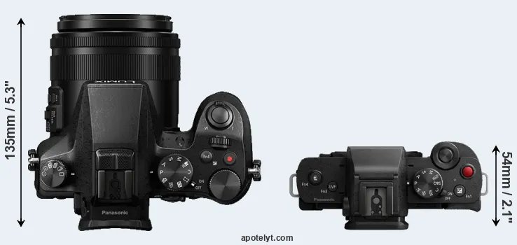 Compare FZ2000 versus G100 top