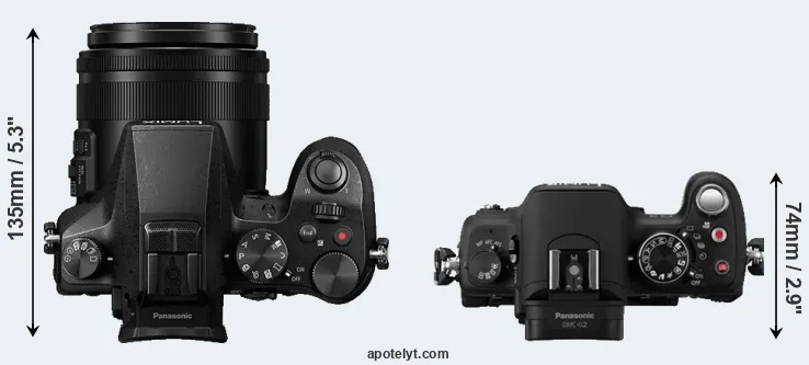 Compare FZ2000 versus G2 top