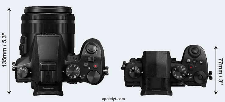 Compare FZ2000 versus G90 top
