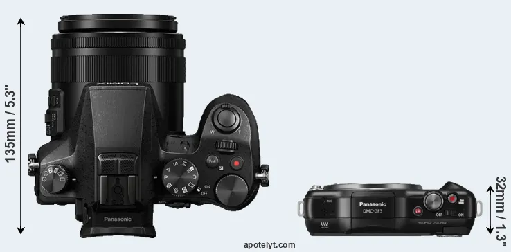 Compare FZ2000 versus GF3 top