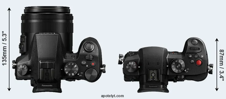Compare FZ2000 versus GH5 II top