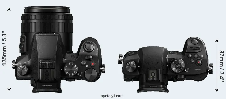 Compare FZ2000 versus GH5 top