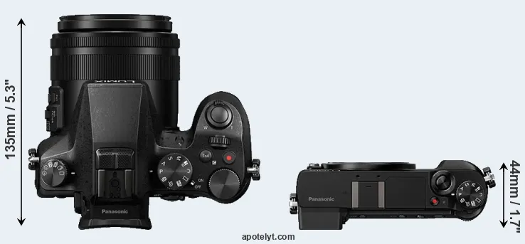 Compare FZ2000 versus GX80 top