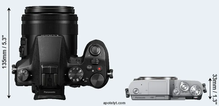 Compare FZ2000 versus GX800 top
