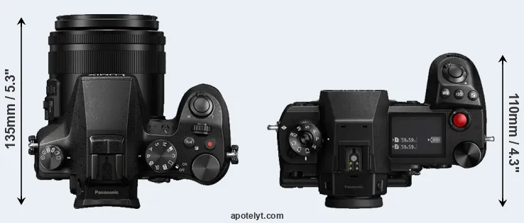 Compare FZ2000 versus S1H top