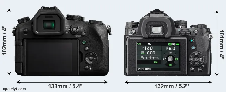 Comparison FZ2000 or KP rear