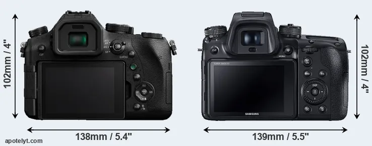 Comparison FZ2000 or NX1 rear