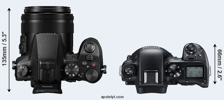Compare FZ2000 versus NX1 top