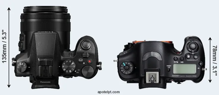 Compare FZ2000 versus A99 top
