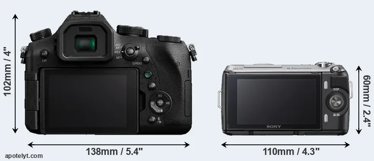 Comparison FZ2000 or NEX-C3 rear