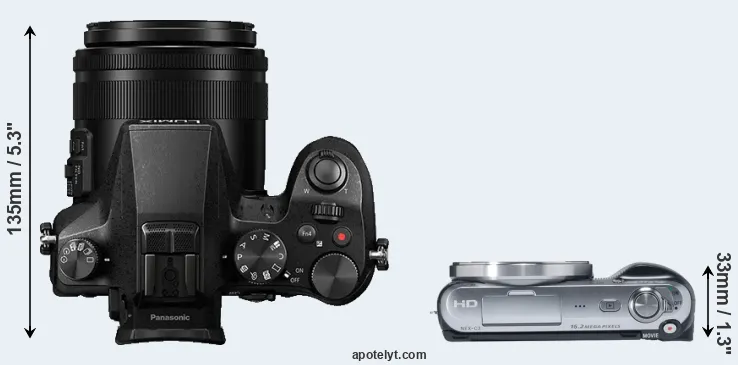 Compare FZ2000 versus NEX-C3 top