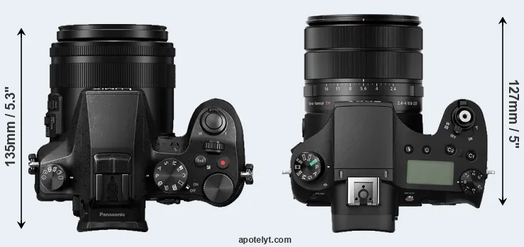 Compare FZ2000 versus RX10 III top