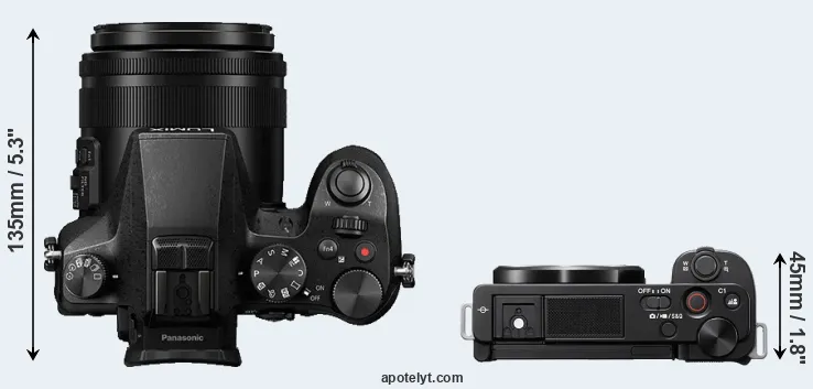 Compare FZ2000 versus ZV-E10 top