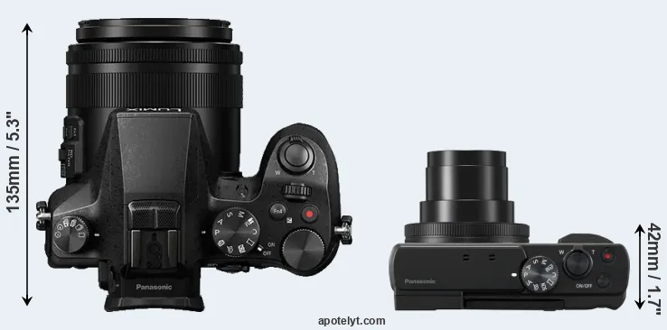 Compare FZ2500 versus ZS80 top