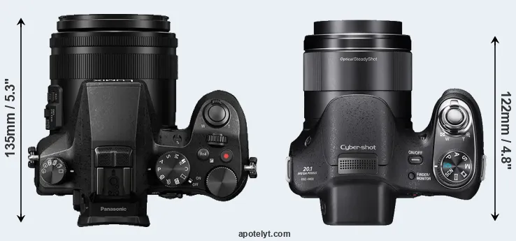 Compare FZ2500 versus H400 top