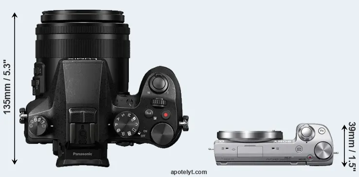 Compare FZ2500 versus NEX-5T top