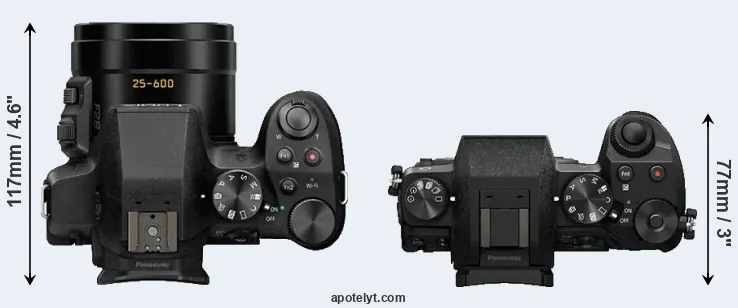 Compare FZ300 versus G7 top
