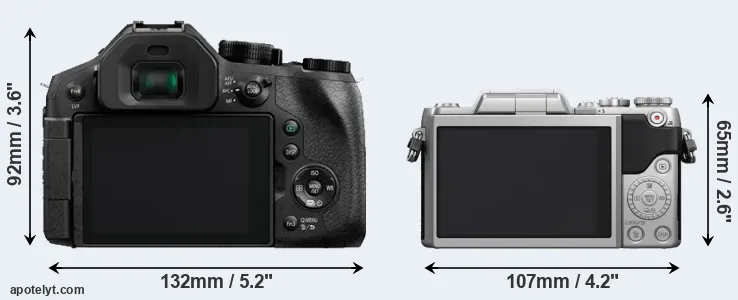 Comparison FZ300 or GF7 rear