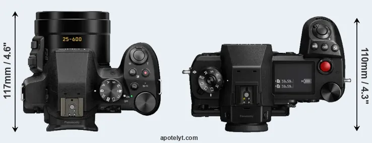 Compare FZ300 versus S1H top