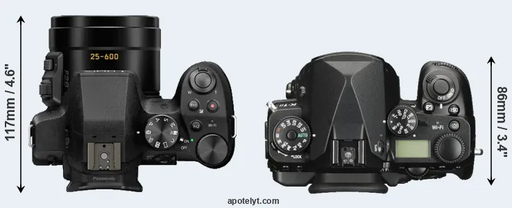 Compare FZ300 versus K-1 II top