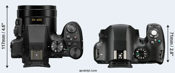Compare FZ300 versus K-50 top