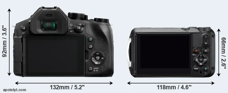 Comparison FZ300 or WG-6 rear