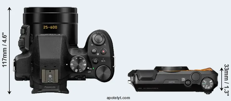 Compare FZ300 versus WG-6 top