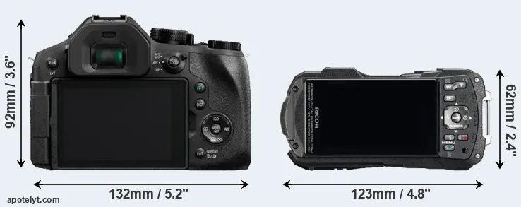 Comparison FZ300 or WG-60 rear