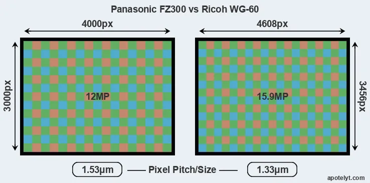 FZ300 versus WG-60 MP