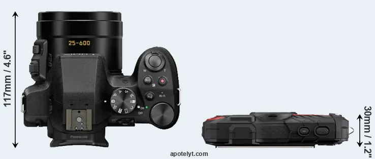 Compare FZ300 versus WG-60 top