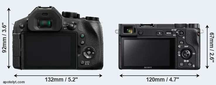 Comparison FZ300 or A6300 rear