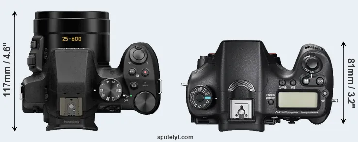 Compare FZ300 versus A77 II top