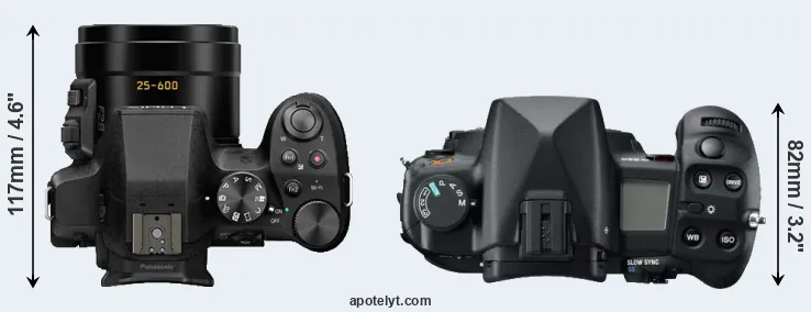 Compare FZ300 versus A850 top