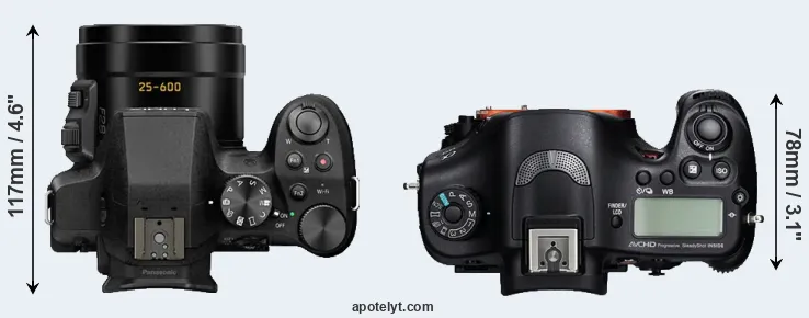 Compare FZ300 versus A99 top