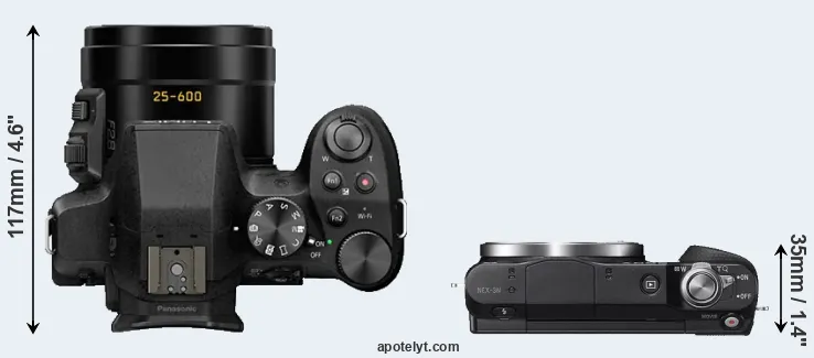Compare FZ300 versus NEX-3N top