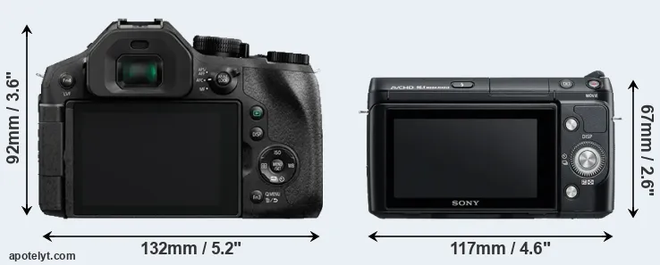 Comparison FZ300 or NEX-F3 rear