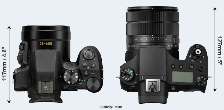 Compare FZ300 versus RX10 III top
