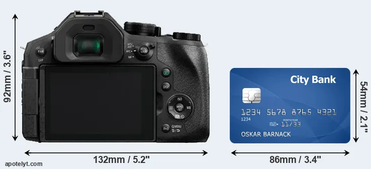 FZ330 and credit card rear side